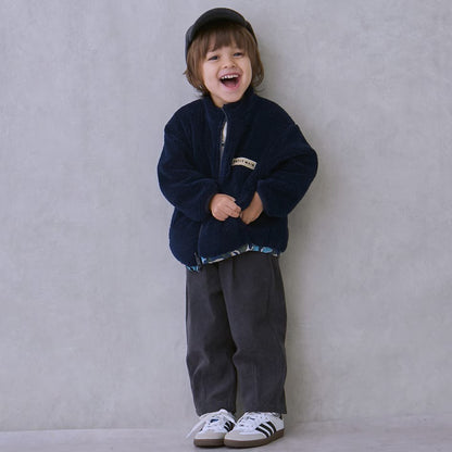 日本童裝 pe#main [防水系統] 2Way 雙面兩著 夾棉外套 80-130cm 男童款 冬季 (適合香港平均溫度、寒冷天氣）OUTERWEAR