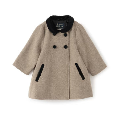 日本童裝 pe#main 雙排扣大褸 90-130cm 親子裝 女童款 冬季 (適合香港平均溫度、寒冷天氣、溫度低天氣）OUTERWEAR 面試/宴會/表演