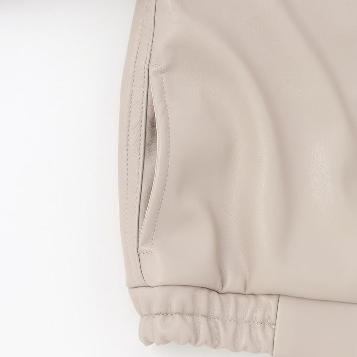 日本童裝 pe#main 人造皮革外套 100-130cm 女童款 冬季 OUTERWEAR