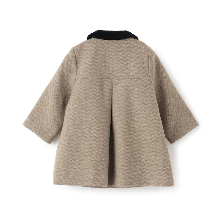 日本童裝 pe#main 雙排扣大褸 90-130cm 親子裝 女童款 冬季 (適合香港平均溫度、寒冷天氣、溫度低天氣）OUTERWEAR 面試/宴會/表演