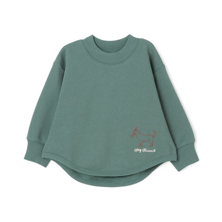 日本童裝 pe#main 抓毛刺繡衛衣 80-130cm 男童款 冬季 TOPS