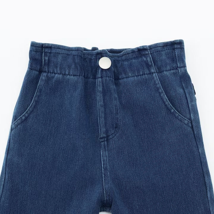 日本童裝 pe#main 【防污系列】口袋荷葉邊長褲 80-130cm 女童款 冬季 PANTS