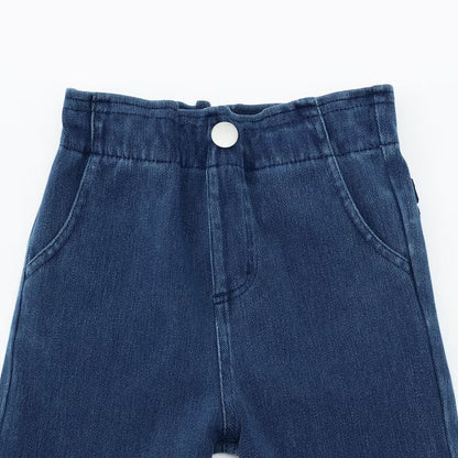 日本童裝 pe#main 【防污系列】口袋荷葉邊長褲 80-130cm 女童款 冬季 PANTS