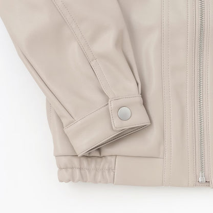 日本童裝 pe#main 人造皮革外套 100-130cm 女童款 冬季 OUTERWEAR