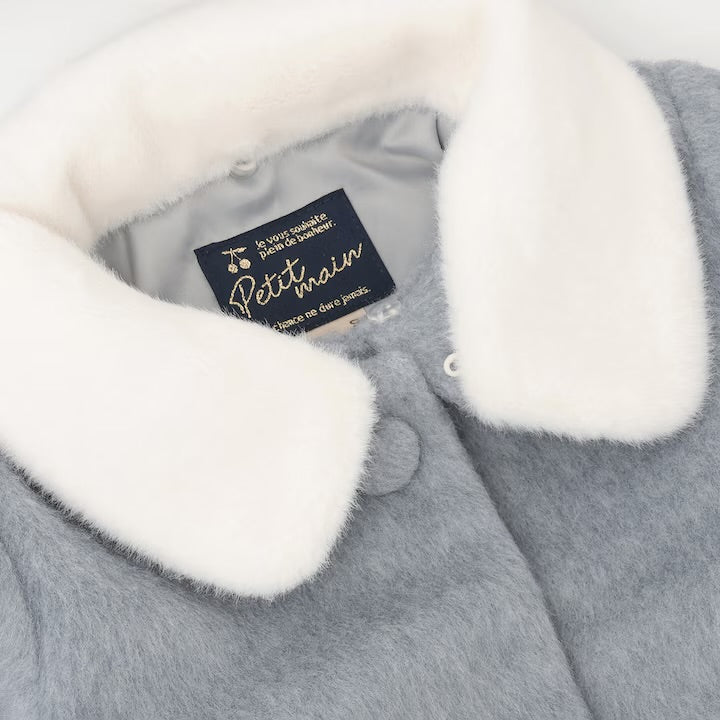 日本童裝 pe#main 毛領心型口袋外套 80-130cm 女童款 冬季 (適合香港平均溫度、寒冷天氣）OUTERWEAR