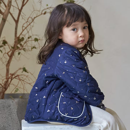 日本童裝 pe#main 2Way 雙面兩著 夾棉燙金外套 80-130cm 女童款 冬季 (適合初秋、香港平均溫度、寒冷天氣）OUTERWEAR