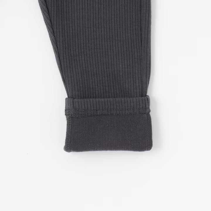 日本童裝 pe#main 抓毛荷葉邊緊身褲 80-120cm 女童款 冬季 PANTS