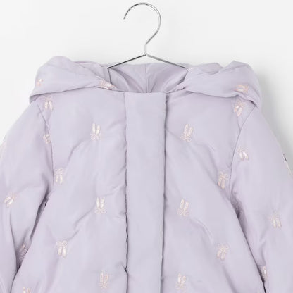 日本童裝 pe#main 刺繡圖案夾棉外套 80-130cm 女童款 冬季 (適合香港平均溫度、寒冷天氣）OUTERWEAR 