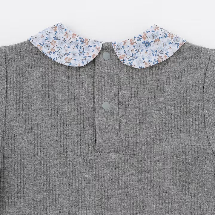 日本童裝 pe#main 緞帶領長袖上衣 80-130cm 女童款 冬季 TOPS