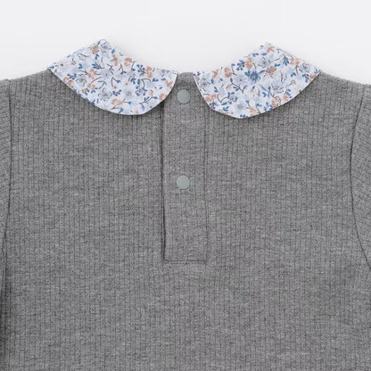 日本童裝 pe#main 緞帶領長袖上衣 80-130cm 女童款 冬季 TOPS