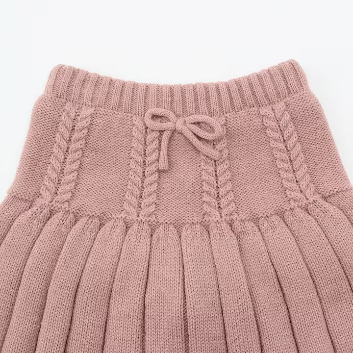 日本童裝 pe#main 針織百褶裙 80-130cm 女童款 冬季 SKIRTS