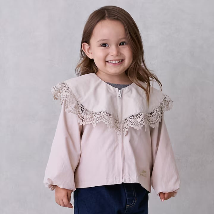 日本童裝 pe#main 荷葉邊風褸 80-130cm 女童款 冬季 TOPS