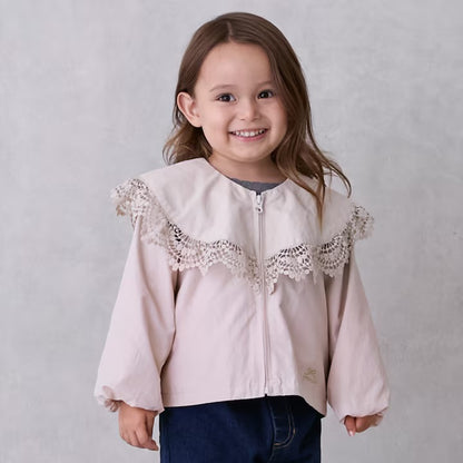 日本童裝 pe#main 荷葉邊風褸 80-130cm 女童款 冬季 TOPS