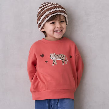 日本童裝 pe#main 動物衛衣 80-130cm 男童款 冬季 TOPS