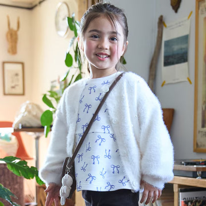 日本童裝 pe#main 毛絨針織外套 80-130cm 女童款 冬季 OUTERWEAR