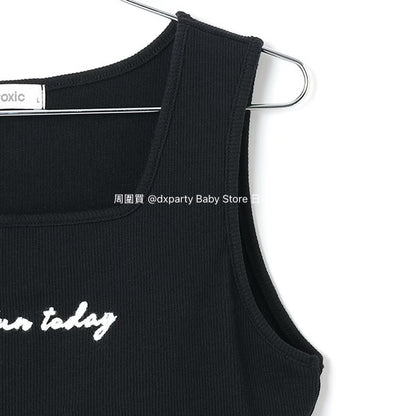 Lovetoxic Japanese Children's Clothing Vest 140-160cm Girls Summer TOPS 