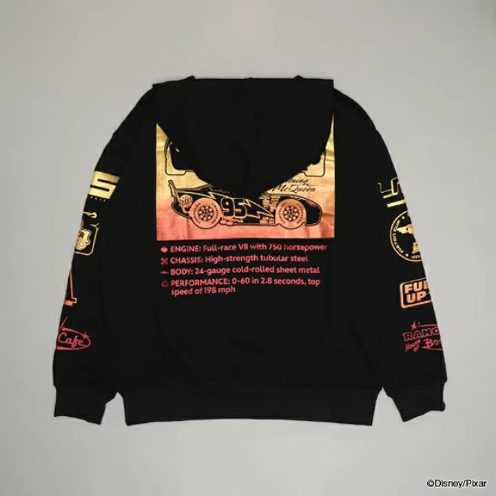 日本童裝 BDL x Disney 親子裝 Cars印花連帽衛衣 S-XL 大人款 冬季 TOPS