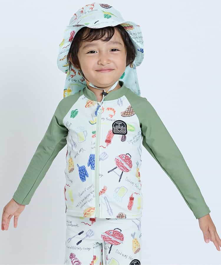 BIT'Z UV-Proof Swim Jacket (80-120cm) Direct from Japan - Boys' Summer Swimsuit Special 
