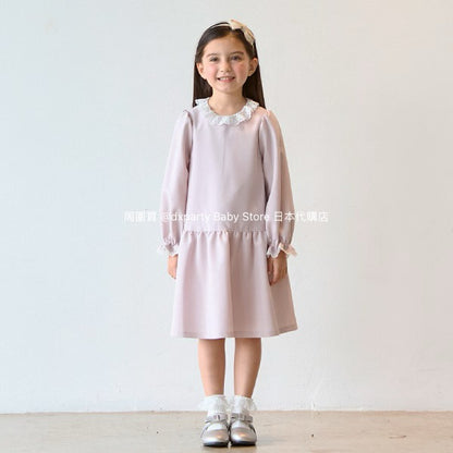 Japanese children's clothing pe#main dress two-piece suit 110-130cm girls summer dress outerwear interview / banquet / performance 