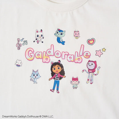 Japanese children's clothing Ly# mine x GABBY'S DOLLHOUSE printed top 100-130cm girls summer TOPS 