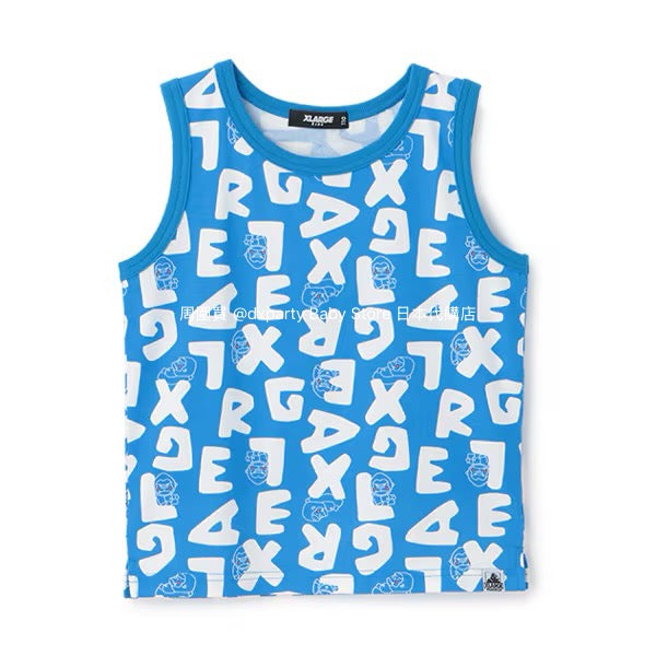 Japanese XLARGE KIDS Printed Vest 80-140cm Boys Summer TOPS 