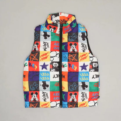 日本童裝 BDL x Disney 彩格夾棉背心外套 90-140cm 男童款/女童款 夏季 OUTERWEAR