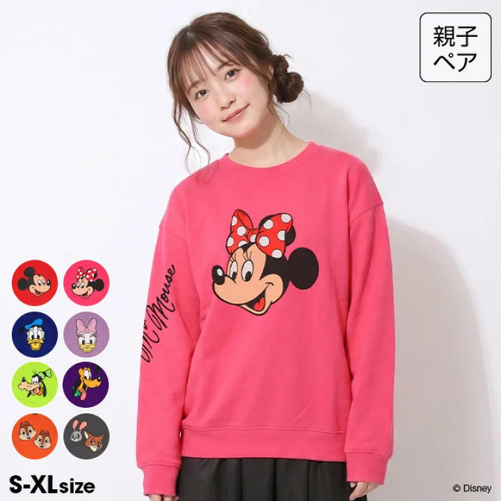 日本童裝 BDL x Disney 親子裝 印花衛衣 S-XL 大人款 秋季 TOPS 聖誕紅/新年紅