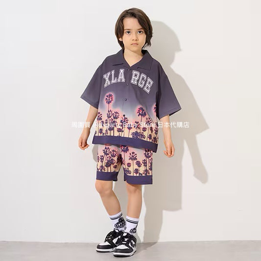 Japanese XLARGE KIDS Palm Tree Shorts 90-140cm Boys Summer PANTS 