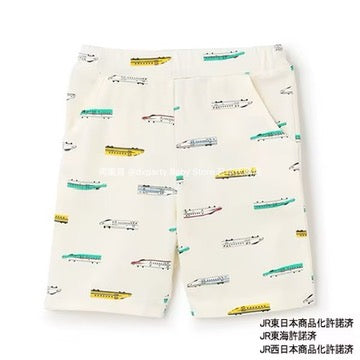 Japanese children's clothing pe#main x Shinkansen full print shorts 80-130cm boys' summer PANTS Railway Series 