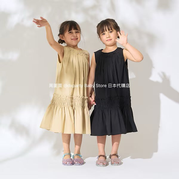 Japanese children's clothing Ly# mine bow vest dress 100-150cm girls summer dresses 