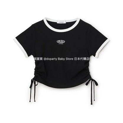 Lovetoxic Japanese children's clothing drawstring top 130-160cm girls summer TOPS 