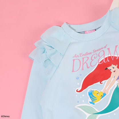 日本童裝 BDL x Disney 公主薄紗肩袖衛衣 100-130cm 女童款 冬季 TOPS