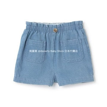 Japanese children's clothing pe#main anti-fouling series casual shorts 80-130cm girls' summer PANTS 