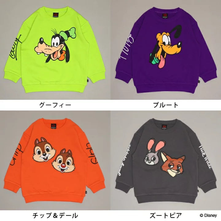 日本童裝 BDL x Disney 親子裝 印花衛衣 80-150cm 男童款/女童款 秋季 TOPS  聖誕紅/新年紅