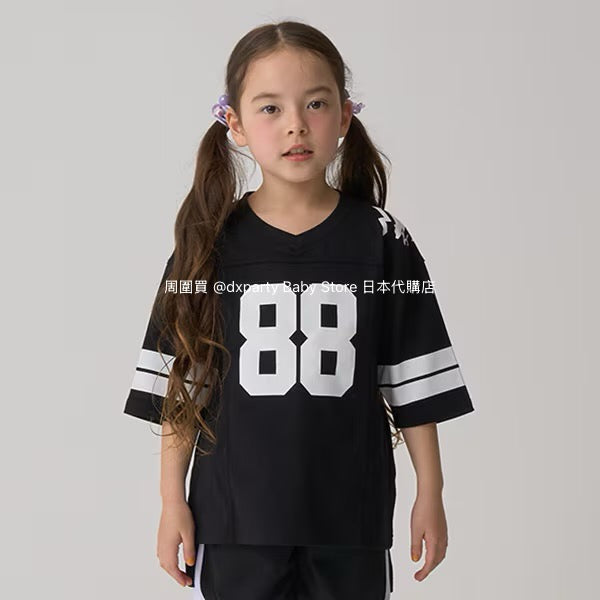 Japanese children's clothing mini #ML anti-fouling series waterproof series sports tops 90-140cm boys'/girls' summer TOPS 