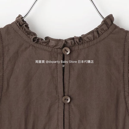 Japanese children's clothing pe#main lace hollow top 80-130cm girls summer TOPS 
