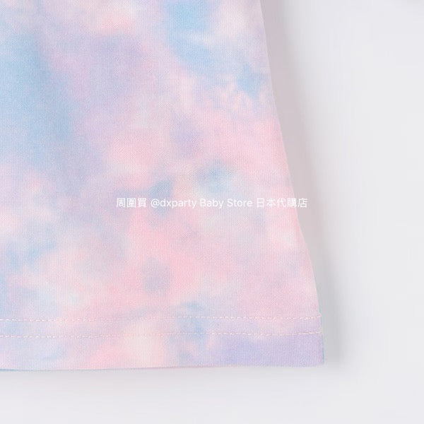 Japanese children's clothing X-girl Stages tie-dye top and culottes two-piece set 80-140cm girls' summer TOPS PANTS 