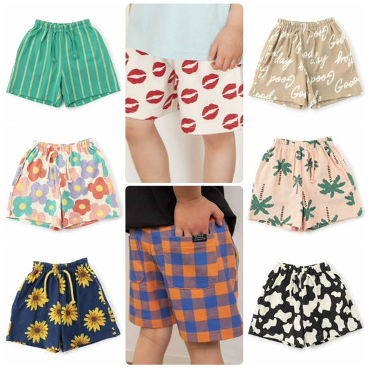 Japanese children's clothing BREEZE casual shorts 80-140cm boys'/girls' summer PANTS 