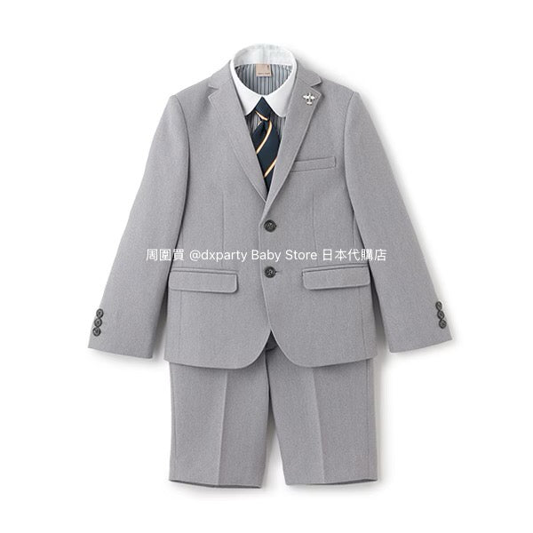 Japanese children's clothing pe#main three-piece suit 110-130cm boys' summer TOPS PANTS OUTERWEAR interview/banquet/performance 