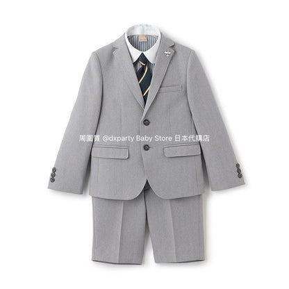 Japanese children's clothing pe#main three-piece suit 110-130cm boys' summer TOPS PANTS OUTERWEAR interview/banquet/performance 