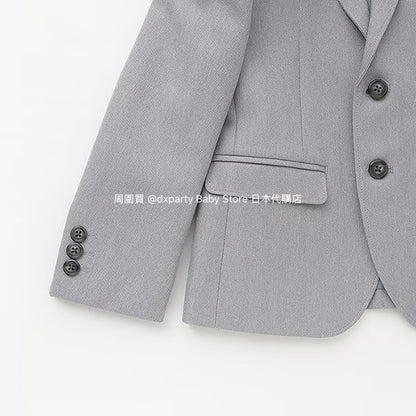 Japanese children's clothing pe#main three-piece suit 110-130cm boys' summer TOPS PANTS OUTERWEAR interview/banquet/performance 