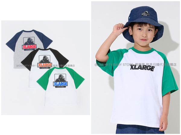 日本童裝 XLARGE KIDS 插肩短袖上衣 80-140cm 男童款 夏季 TOPS