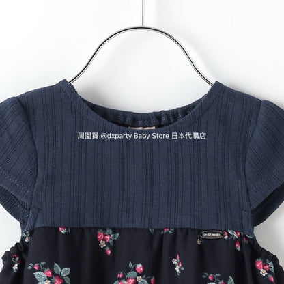 Japanese children's clothing pe#main patchwork dress 80-130cm girls summer dresses 