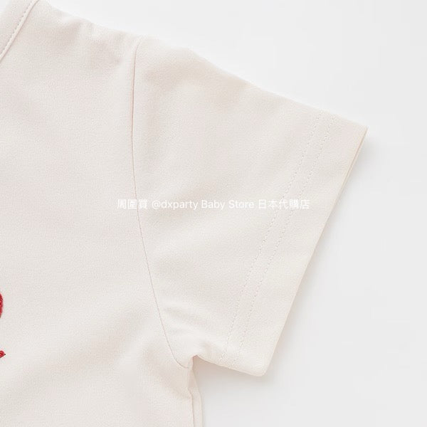 Japanese children's clothing pe#main amphibious quick-drying embroidered top 80-130cm girls summer TOPS summer swimsuit special edition 