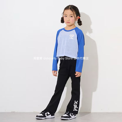 Japanese children's clothing X-girl Stages flared pants 80-140cm girls summer PANTS 