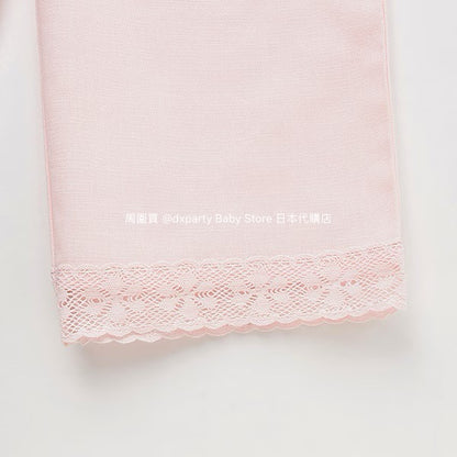 Japanese children's clothing pe#main lace wide-leg pants 80-130cm girls summer PANTS 