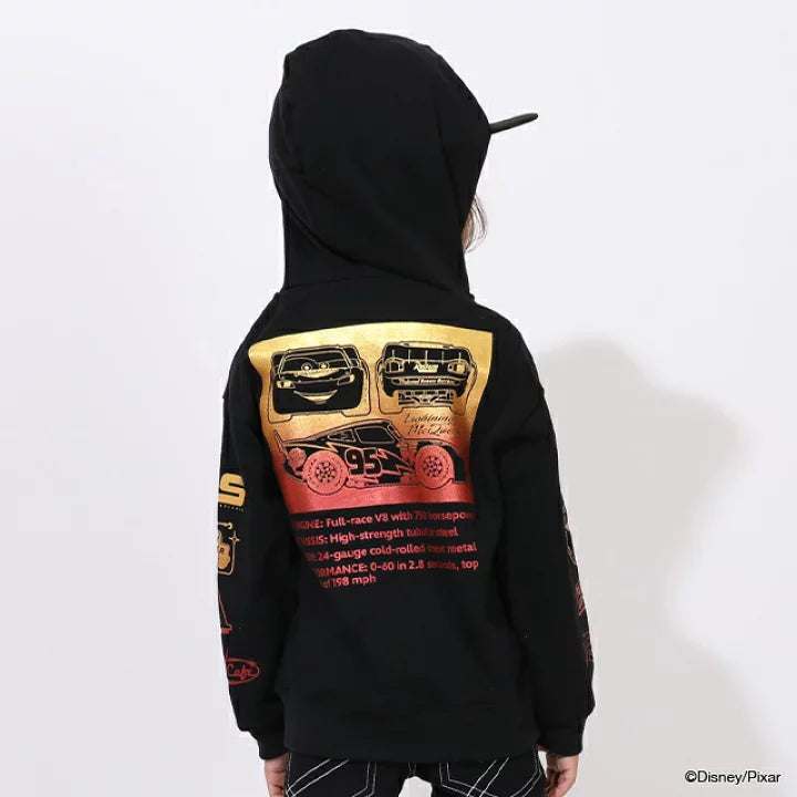 日本童裝 BDL x Disney 親子裝 Cars印花連帽衛衣 90-130cm 男童款 冬季 TOPS
