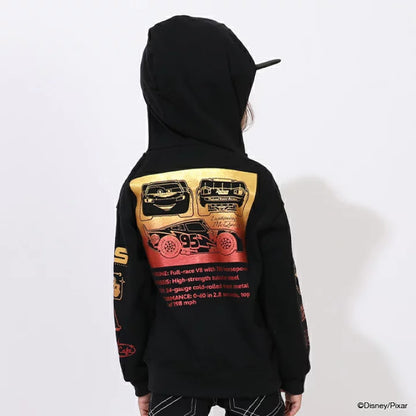 日本童裝 BDL x Disney 親子裝 Cars印花連帽衛衣 90-130cm 男童款 冬季 TOPS