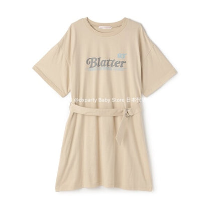 Lovetoxic Japanese Kids Clothing: Cold-Contact Waisted Dress (140-160cm) for Girls (Summer Dress) 