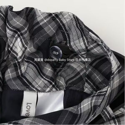 Lovetoxic Checkered Skirt (140-160cm) for Girls (Summer) 